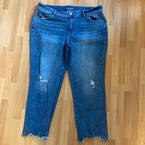 Maurices raw hem jeans size 20W